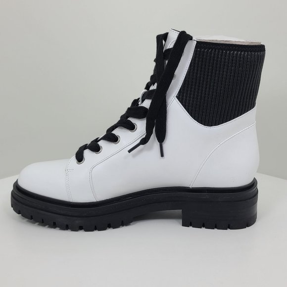 New Kenneth Cole Rhode WaterProof Leather Lace-Up Boots - Picture 3 of 10